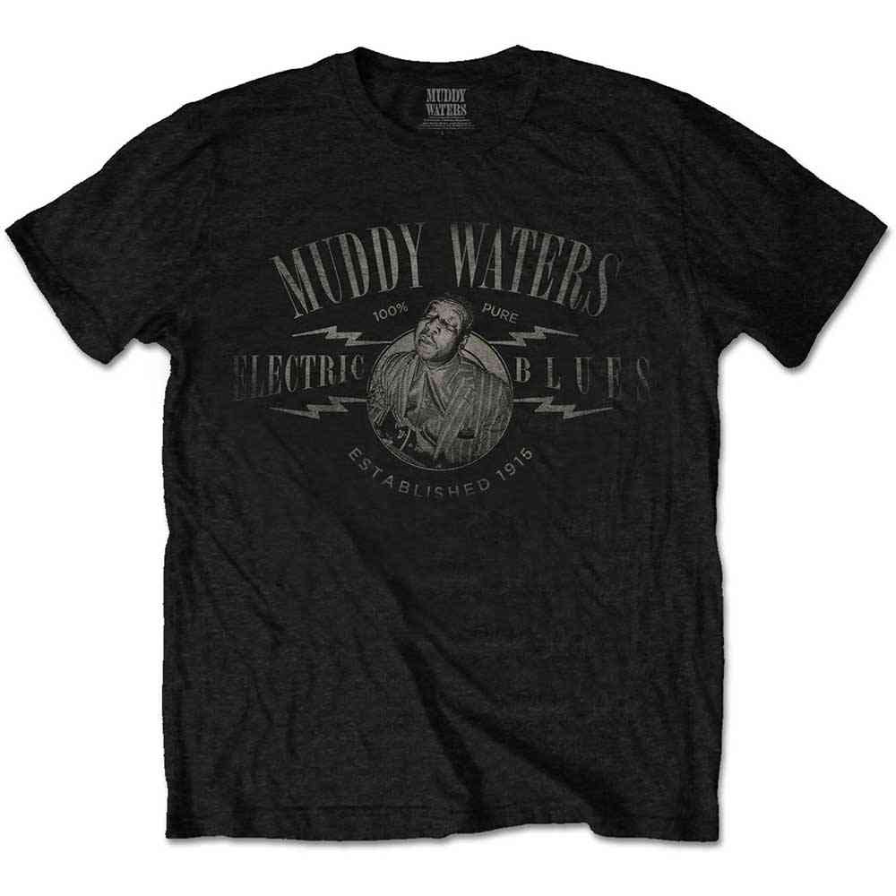 Muddy Waters - Electric Blues Vintage Heren Tshirt - Zwart